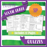 6th Grade SP Math Quizzes ★ Statistics & Probability Assessments