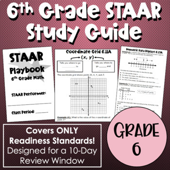 Preview of 6th Grade STAAR Math Study Guide