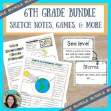 6th Grade Science Bundle - Interactive Notebook Sketch Not