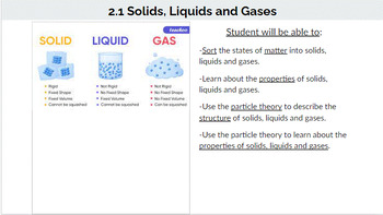 Preview of 6th Grade Science Complete Unit 2: Materials and their Structure Guided Notes