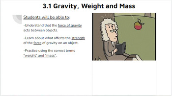 Preview of 6th Grade Science Complete Unit 3 Forces & Energy Guided Notes & Questions