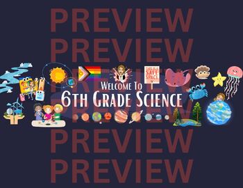 Preview of 6th Grade Science Google Classroom Header
