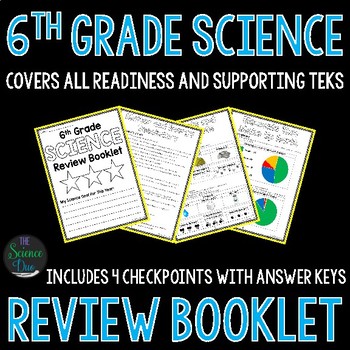 Preview of 6th Grade Science Review Booklet