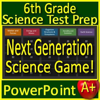 Preview of 6th Grade Science Test Prep Game: Review NGSS Units - Google Classroom Ready!