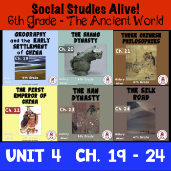 Preview of 6th Grade Social Studies Alive! The Ancient World Unit 4 - Ch. 19 - 24