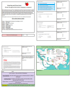 Preview of 6th Grade Social Studies Unit 5 The Mediterranean world and Globalization 