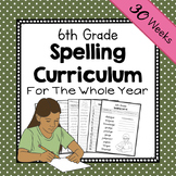 6th Grade Spelling Curriculum | 6th Grade Year-Long Spelli