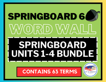 Preview of 6th Grade Springboard Word Wall