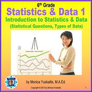 Preview of 6th Grade Statistics & Data 1 - Statistical Questions & Types of Data Lesson
