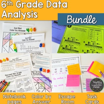 Preview of 6th Grade Statistics, Data Analysis, and Graphs Bundle