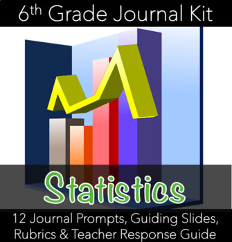 Preview of 6th Grade Statistics Math Journal Kit (w/ Spanish Version)