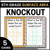 6th Grade Surface Area Games - Surface Area of Pyramids & 