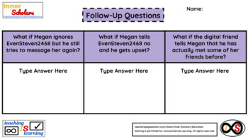 Preview of 6th Grade ELA Technology Activities - Lesson 20: Chatting Safely Online