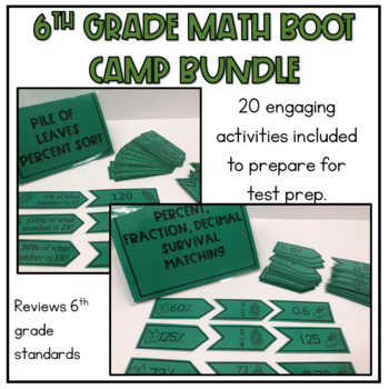 Preview of 6th Grade Test Prep Boot Camp Standardized Test Review Bundle