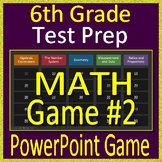 6th Grade Test Prep Math Game #2 Spiral Review PowerPoint 