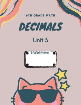 Preview of 6th Grade Unit 3 Note Packet - "Decimals"