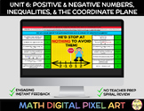 6th Grade Math Unit 6 I-Ready Spiral Review- Positive & Ne