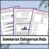6th Grade-Unit 7 Data Analysis-TEKS 6.12A, 6.12C, 6.13A