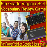 6th Grade Virginia SOL Vocabulary Game - VASOL Reading Test Prep