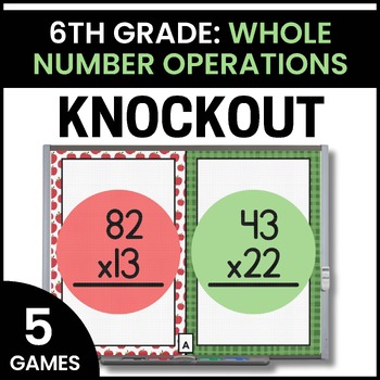 Preview of 6th Grade Whole Number Operations Games - Multiplying & Dividing Whole Numbers