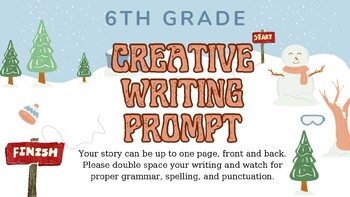 Preview of 6th Grade Winter Creative Writing Prompt