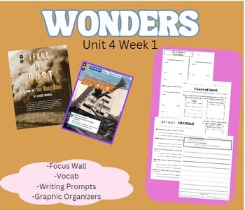 Preview of 6th Grade Wonders Unit 4 Week 1