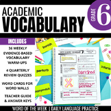 6th Grade Word of the Week: Daily Vocabulary Activities fo