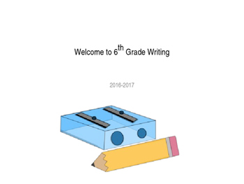 Preview of 6th Grade Writing Overview