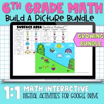 Preview of 6th Math Activity Bundle - Fully Digital Activity Bundle