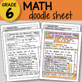 Absolute Value and Opposites - KATE'S MATH LESSONS