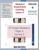 6th Math Module 6 Lesson 3 Creating a Dot Plot PowerPoint Lesson