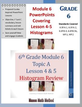 Preview of 6th Math Module 6 Topic A Lesson 4-5 Histogram PowerPoint Lesson