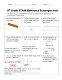 6th Math STAAR Chart Scavenger Hunt GOOGLE FORM AND PAPER COPY