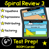 6th Math Spiral Review 3: Cumulative, Test Prep, End of Ye