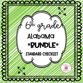Preview of 6th-Sixth Grade Standard Checklist Bundle