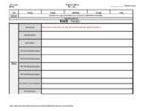 Grade 6 Weekly Lesson Plan Template w Florida + BEST Stand