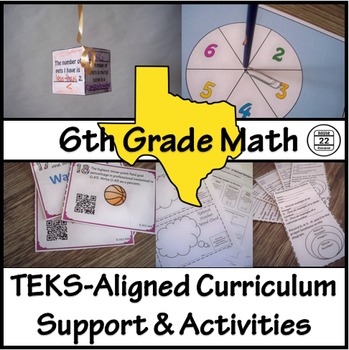 Preview of 6th Grade Math TEKS Curriculum Bundle
