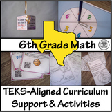 6th Grade Math TEKS Curriculum Bundle