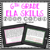 6th grade ELA text skills Boom Cards Bundle | Distance Learning
