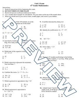 site edu math exam 4th grade