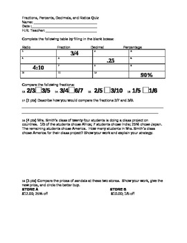 6th grade Math: Fractions & Decimals by Cindy Guertler | TPT