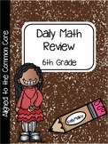 6th grade Math Warm Up Math Review Math Activities Morning Work 