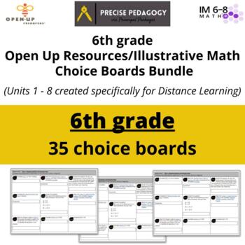 Preview of 6th Grade Open Up Resources Bundle - Choice Boards (Distance Learning)