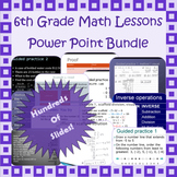6th grade Power Point lessons - Math - Common Core aligned