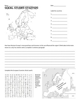 6th grade social studies starters by for the love of social studies