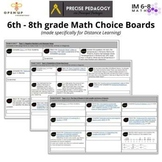 6th grade Unit 2 Open Up Resources Choice Boards (Distance