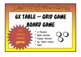 6x Table - GRID GAME - Board Game for 2 - B&W and Colour V