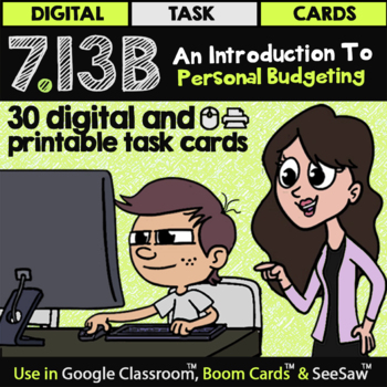 Preview of 7.13B Introduction To Personal Budgeting for Google Classroom™ & Boom Cards™
