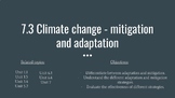 7.3 Climate change - Adaptation and Mitigation (IB-ESS)