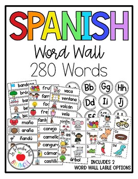 Preview of Spanish Word Wall for Beginners